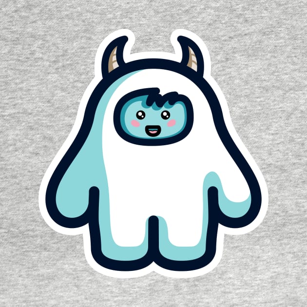 Kawaii Cute Abominable Snowman Yeti by freeves